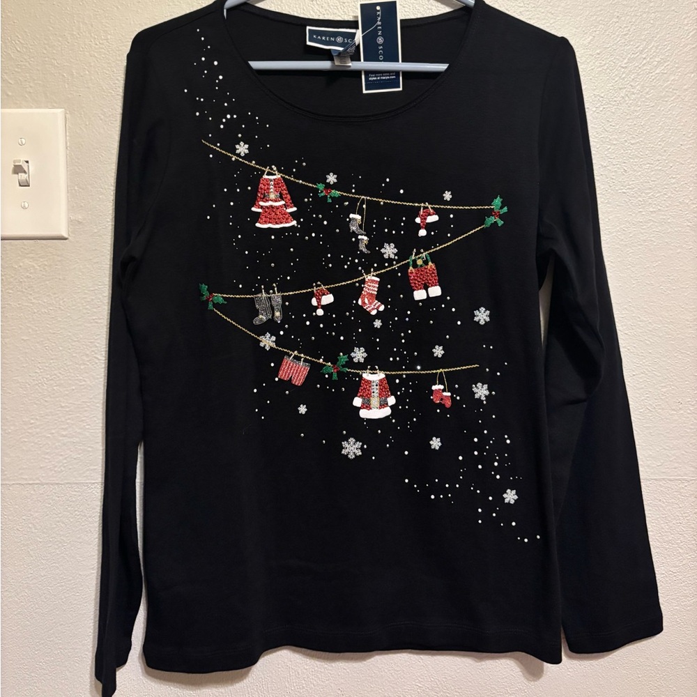 Karen Scott Christmas Tee
